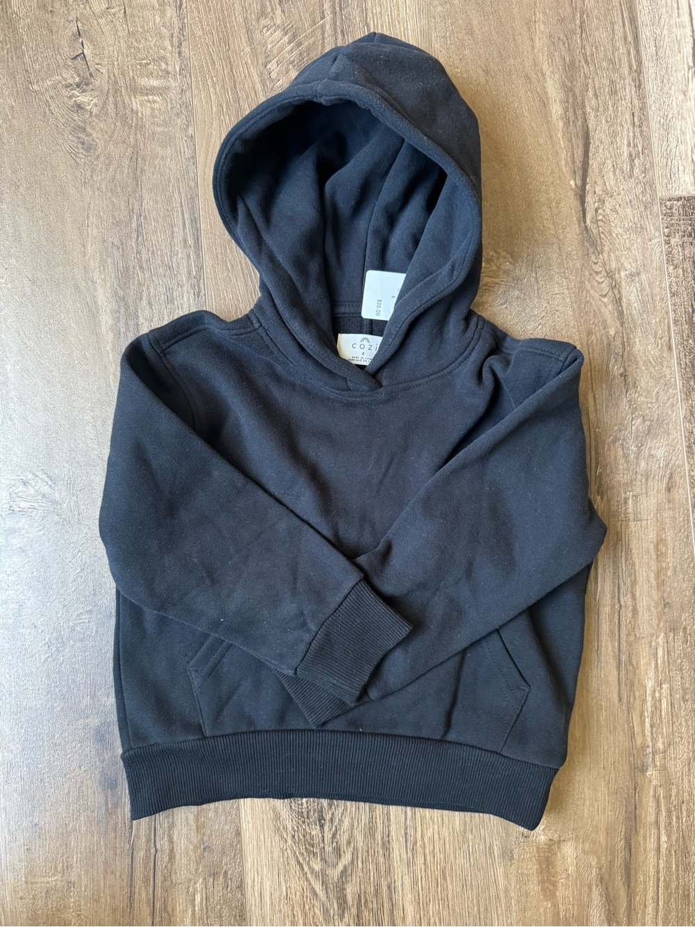 Kids Black Hooded Sweatshirt - Cozi Everyday Hoodie